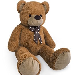 XL Kuschel Riesen Teddybär groß in Braun Kuscheltier Stofftier Plüschbär Teddy