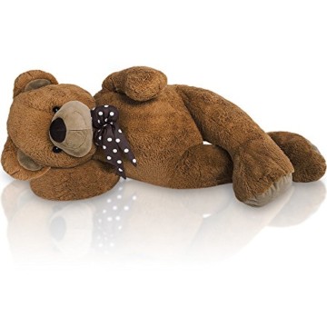 XL Kuschel Riesen Teddybär groß in Braun Kuscheltier Stofftier Plüschbär Teddy