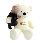 Riesen Teddybär Stickerei weiß 170cm