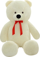 SHAIK® L-XXL Kuschel-Teddybär 100/150/180 cm Weiss - TÜV SÜD geprüft