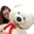 XXL Riesen-Kuschel-Teddybär groß in Weiß