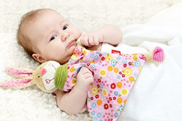 sigikid, Mädchen, Schnuffeltuch Hase, Bungee Bunny, Rosa/Bunt, 48933 - 2