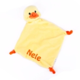 Striefchen® Enten Schnuffeltuch mit gratis Namen bestickt mit Geschenkverpackung - 1