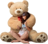 HollyHOME 150cm Teddy groß Teddybär XXL Kuscheltier Plüschtier Stoffti