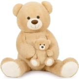 MorisMos großer Teddybär 100cm mit kleinbär